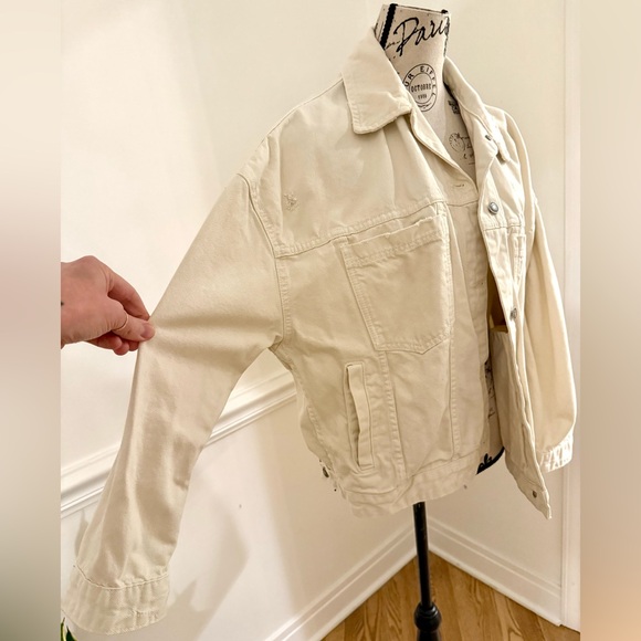 Free People Opal swing denim jacket sz medium - Picture 5 of 8